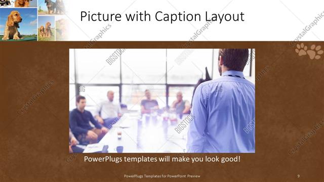 Picture with Caption presentation slide layout