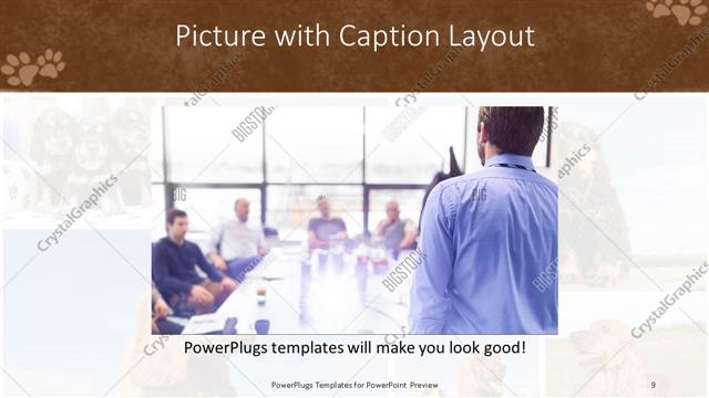 Picture with Caption presentation slide layout