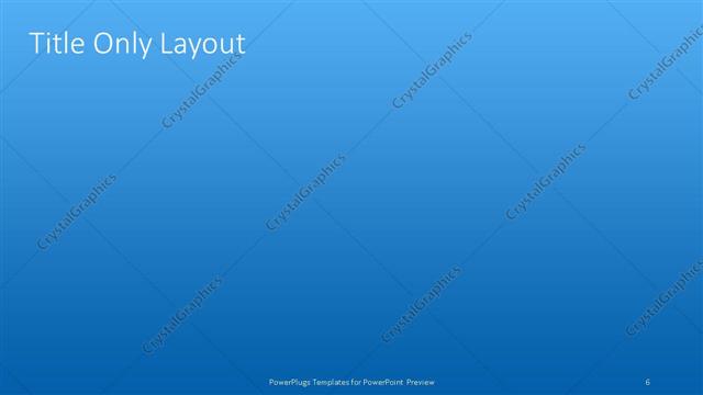 Title Only presentation slide layout