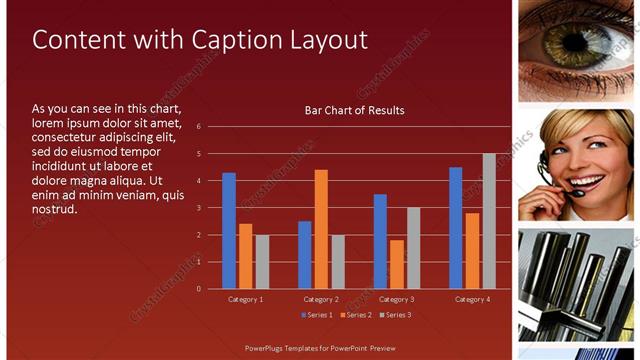 Content with Caption presentation slide layout