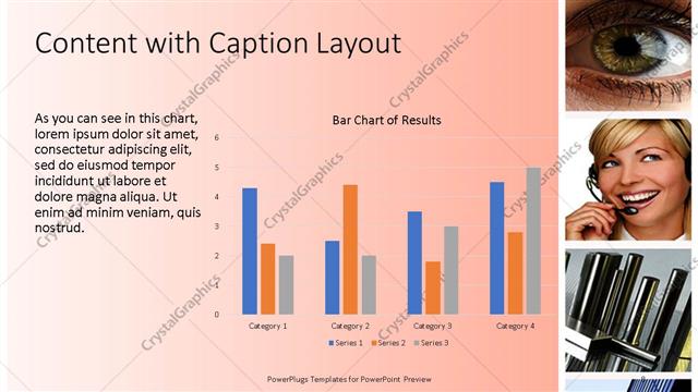 Content with Caption presentation slide layout
