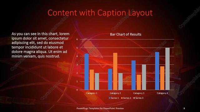 Content with Caption presentation slide layout