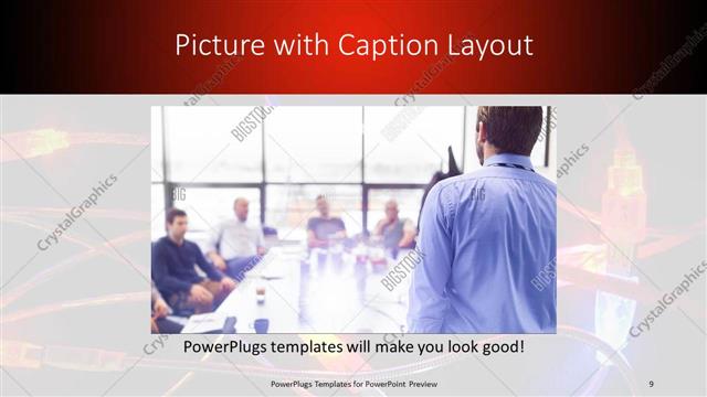 Picture with Caption presentation slide layout