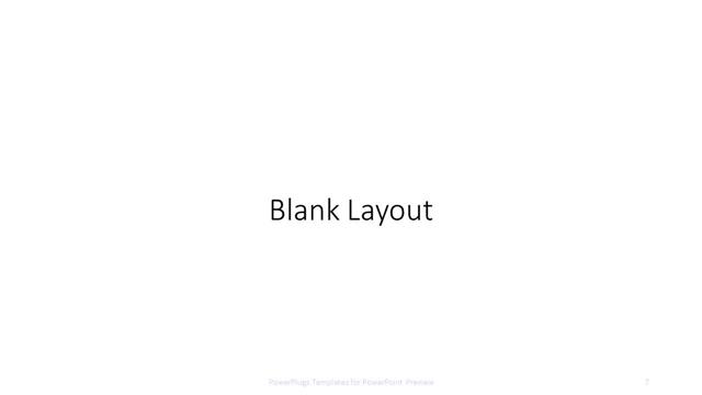 Blank presentation slide layout