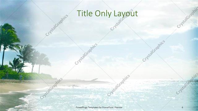 Title Only presentation slide layout