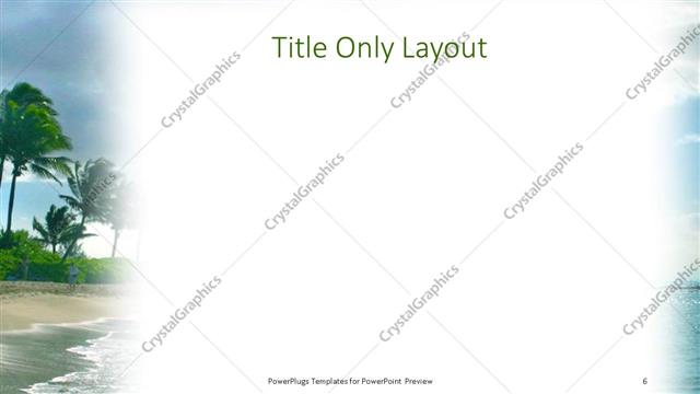 Title Only presentation slide layout
