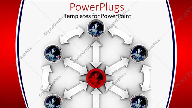  Presentation with arrows - Lots of White Arrows and objects pointing towards an object in the center?