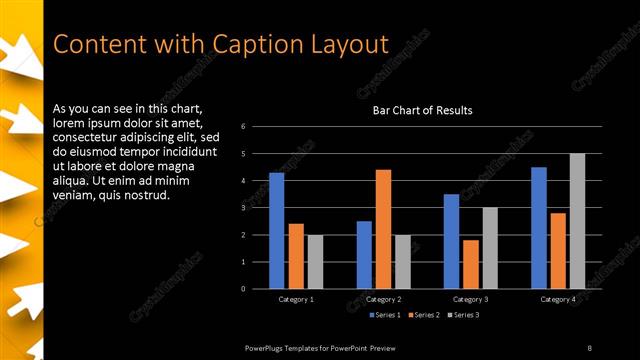 Content with Caption presentation slide layout