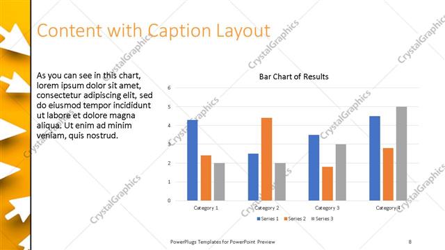 Content with Caption presentation slide layout
