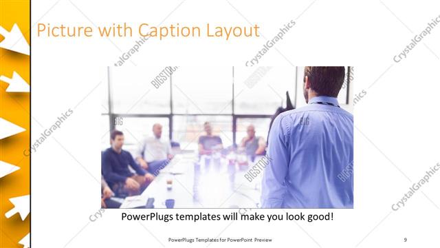 Picture with Caption presentation slide layout