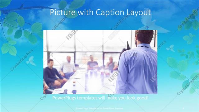 Picture with Caption presentation slide layout