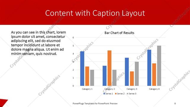 Content with Caption presentation slide layout