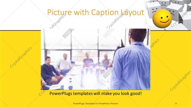 Picture with Caption presentation slide layout