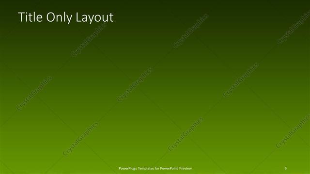 Title Only presentation slide layout