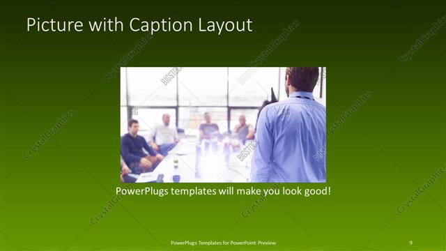 Picture with Caption presentation slide layout
