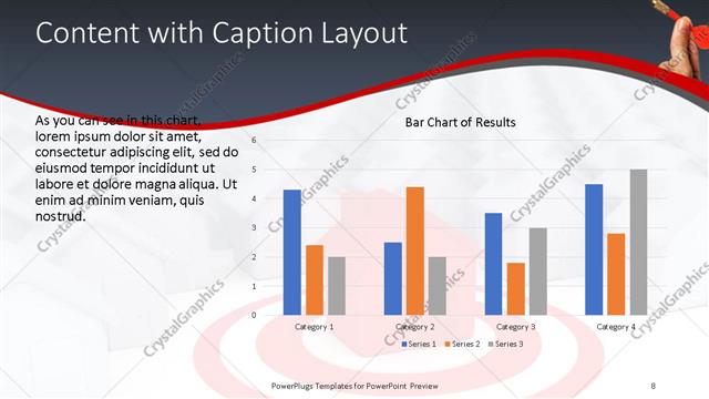 Content with Caption presentation slide layout