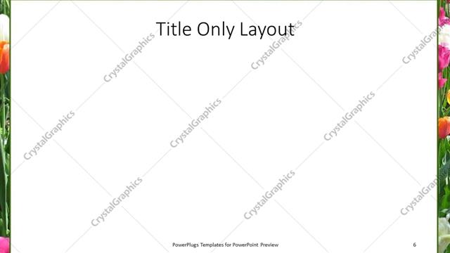 Title Only presentation slide layout