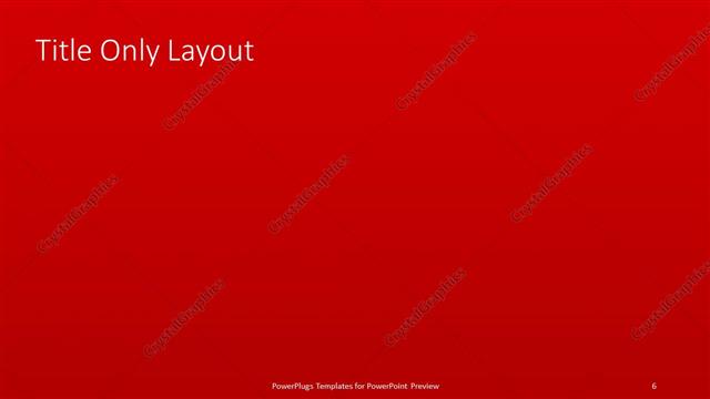 Title Only presentation slide layout