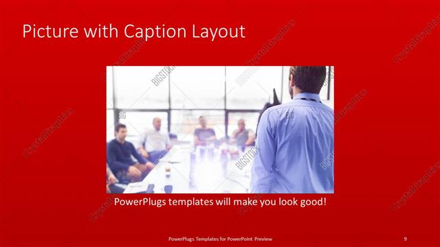 Picture with Caption presentation slide layout