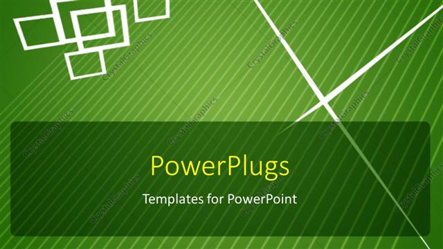  Presentation with white green - Lots of white square patterns on  green colored background