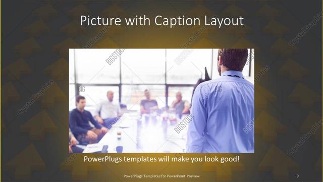 Picture with Caption presentation slide layout