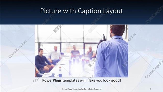 Picture with Caption presentation slide layout