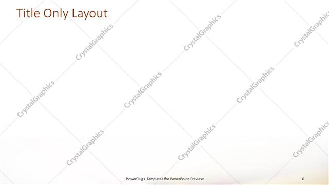 Title Only presentation slide layout