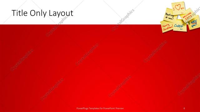 Title Only presentation slide layout