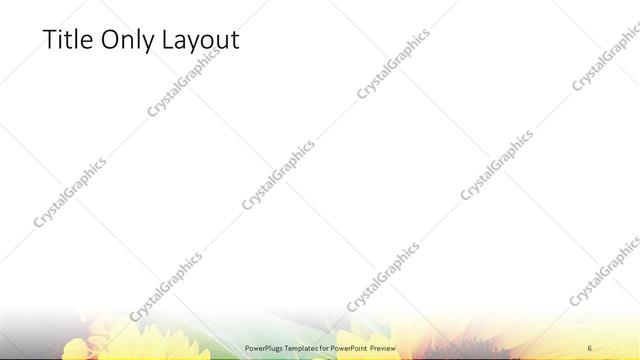 Title Only presentation slide layout