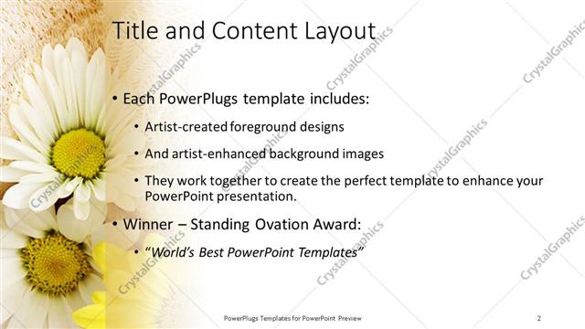 Title and Content presentation slide layout