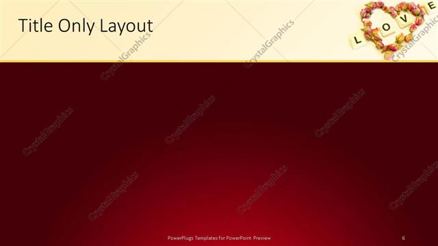 Title Only presentation slide layout