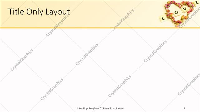 Title Only presentation slide layout