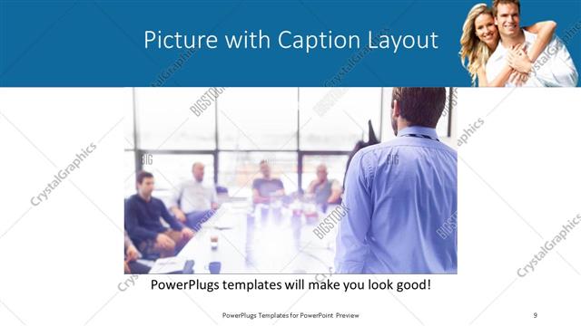 Picture with Caption presentation slide layout