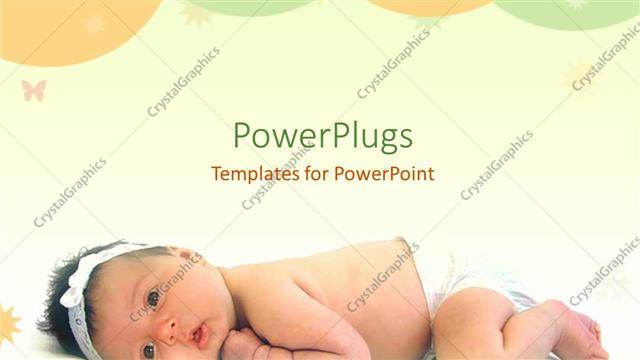  Presentation with balloons - A lovely cute baby laying on a white surface with balloons