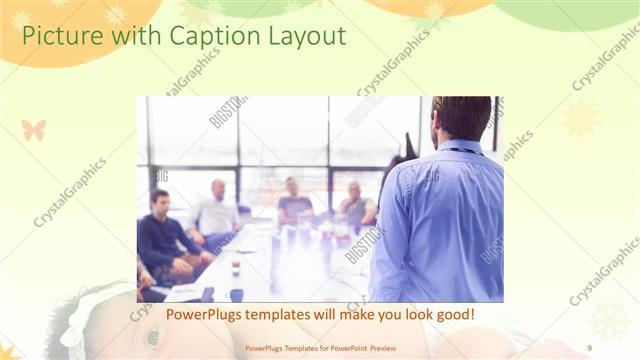 Picture with Caption presentation slide layout