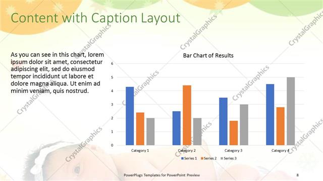 Content with Caption presentation slide layout
