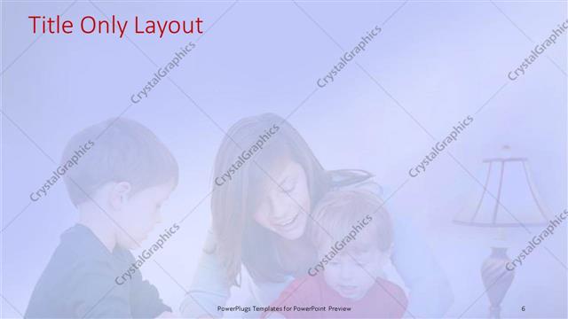 Title Only presentation slide layout