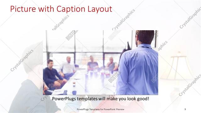 Picture with Caption presentation slide layout