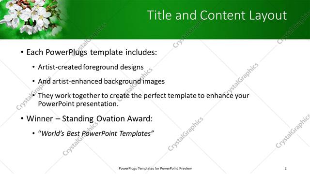 Title and Content presentation slide layout