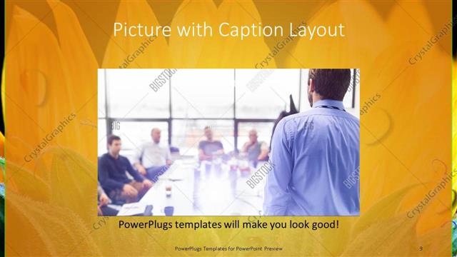 Picture with Caption presentation slide layout