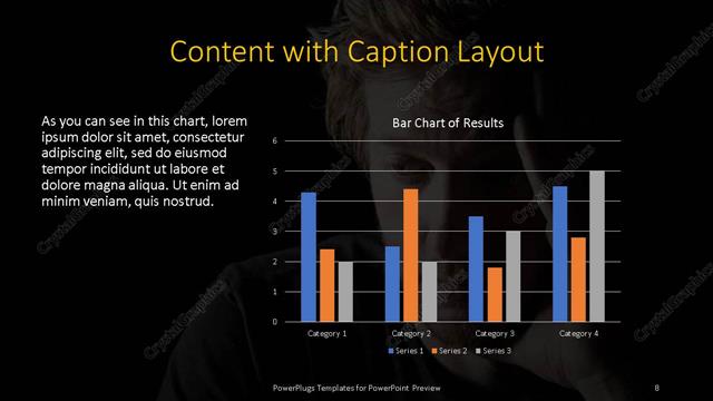 Content with Caption presentation slide layout