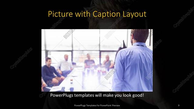 Picture with Caption presentation slide layout