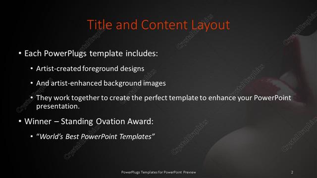 Title and Content presentation slide layout