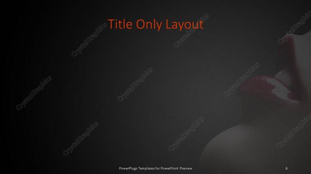 Title Only presentation slide layout