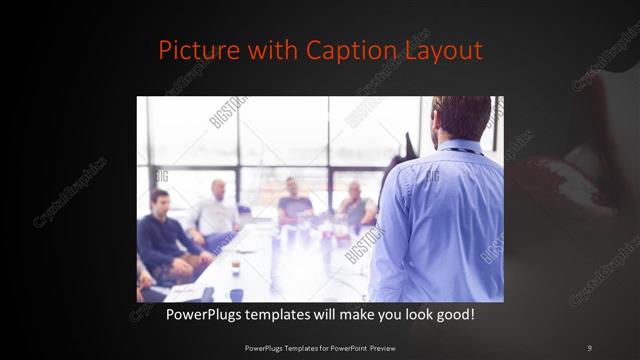 Picture with Caption presentation slide layout