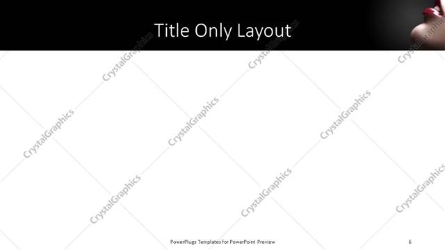 Title Only presentation slide layout