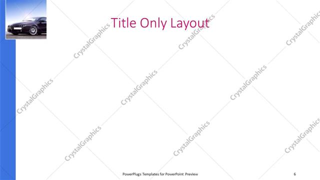 Title Only presentation slide layout