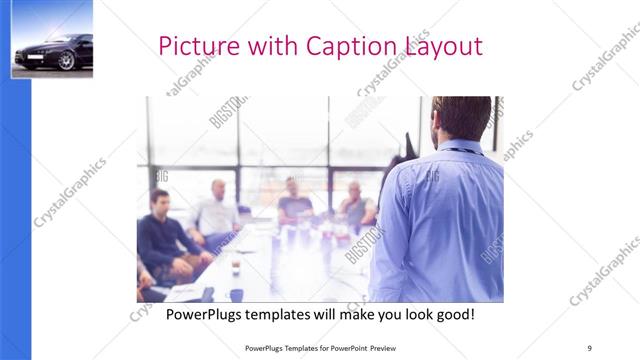 Picture with Caption presentation slide layout