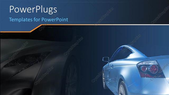  Presentation with shadow - A luxurious car with its shadow in the background