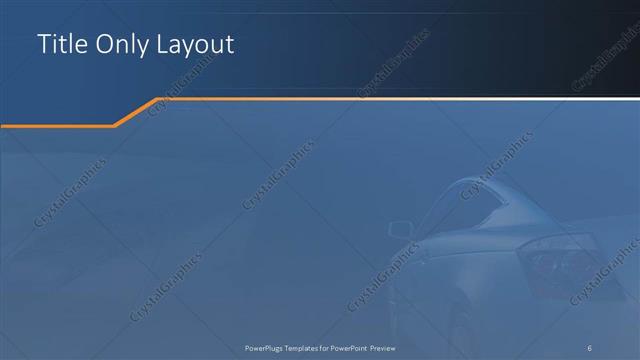 Title Only presentation slide layout